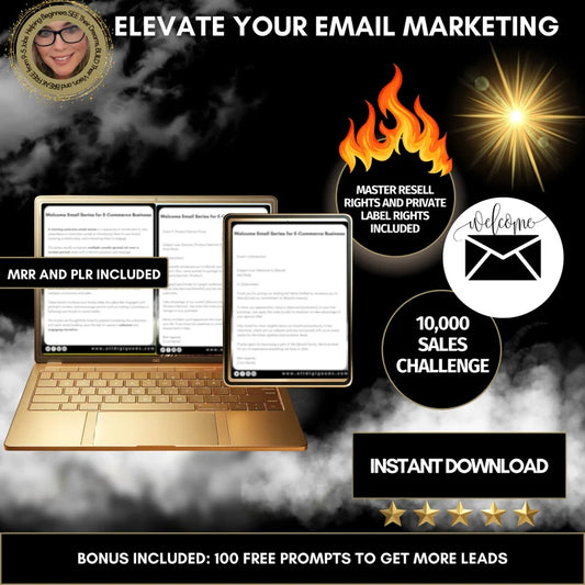 Elevate Your Email Marketing: 10,000 Sales Challenge | Comes with MRR and PLR Rights | Master Resell Rights