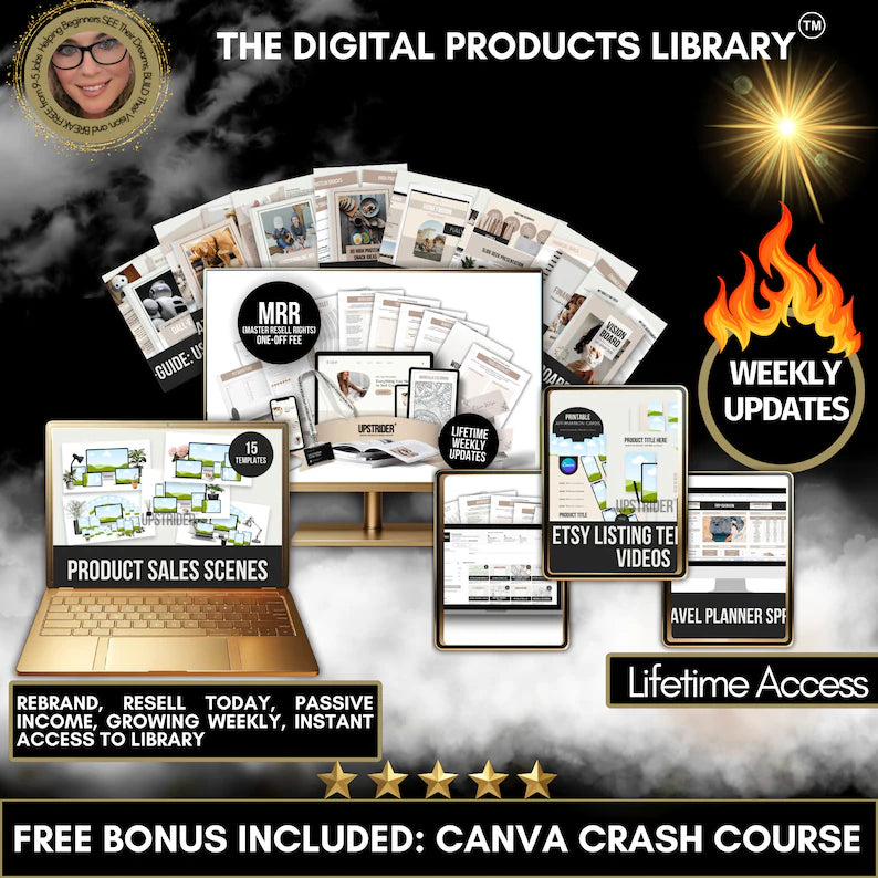 The Digital Products Library with MRR and PLR Digital Products