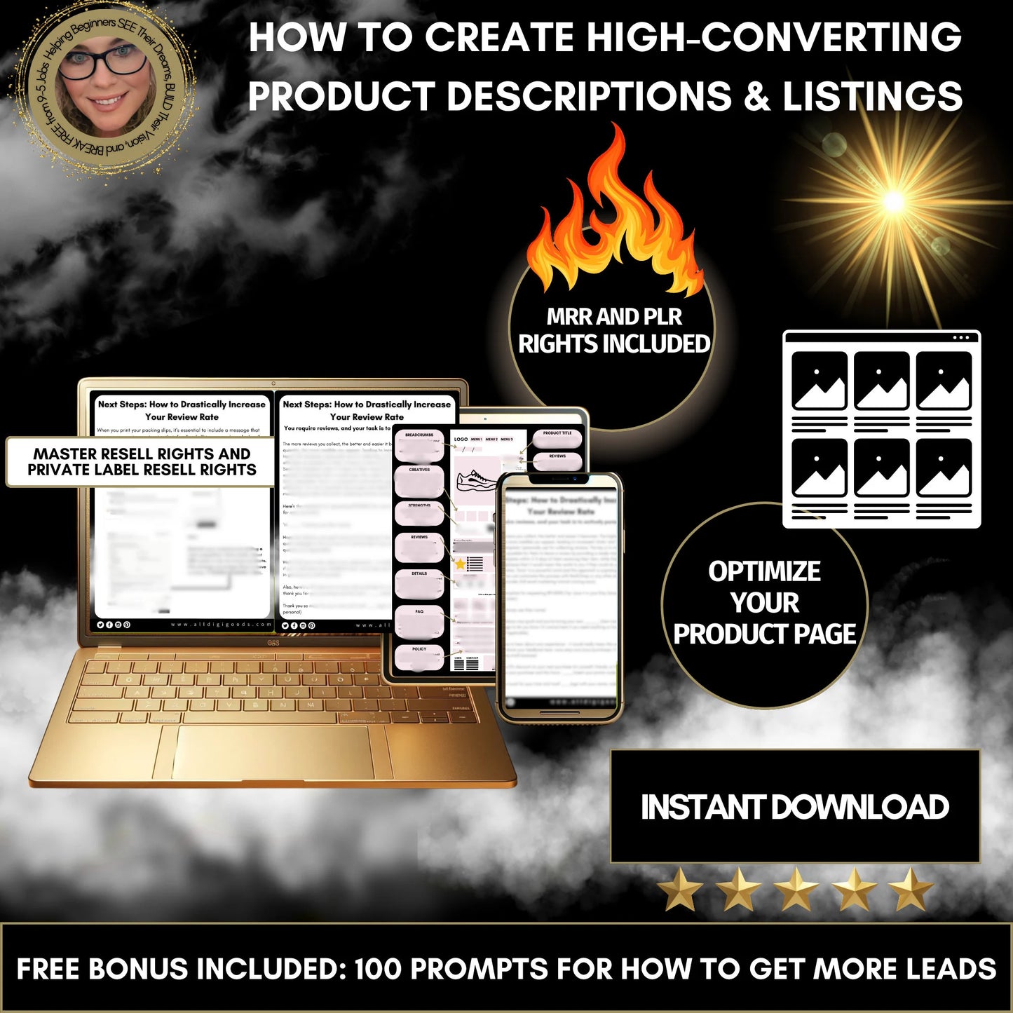 How to create high converting product descriptions and listings | Comes with MRR and PLR rights