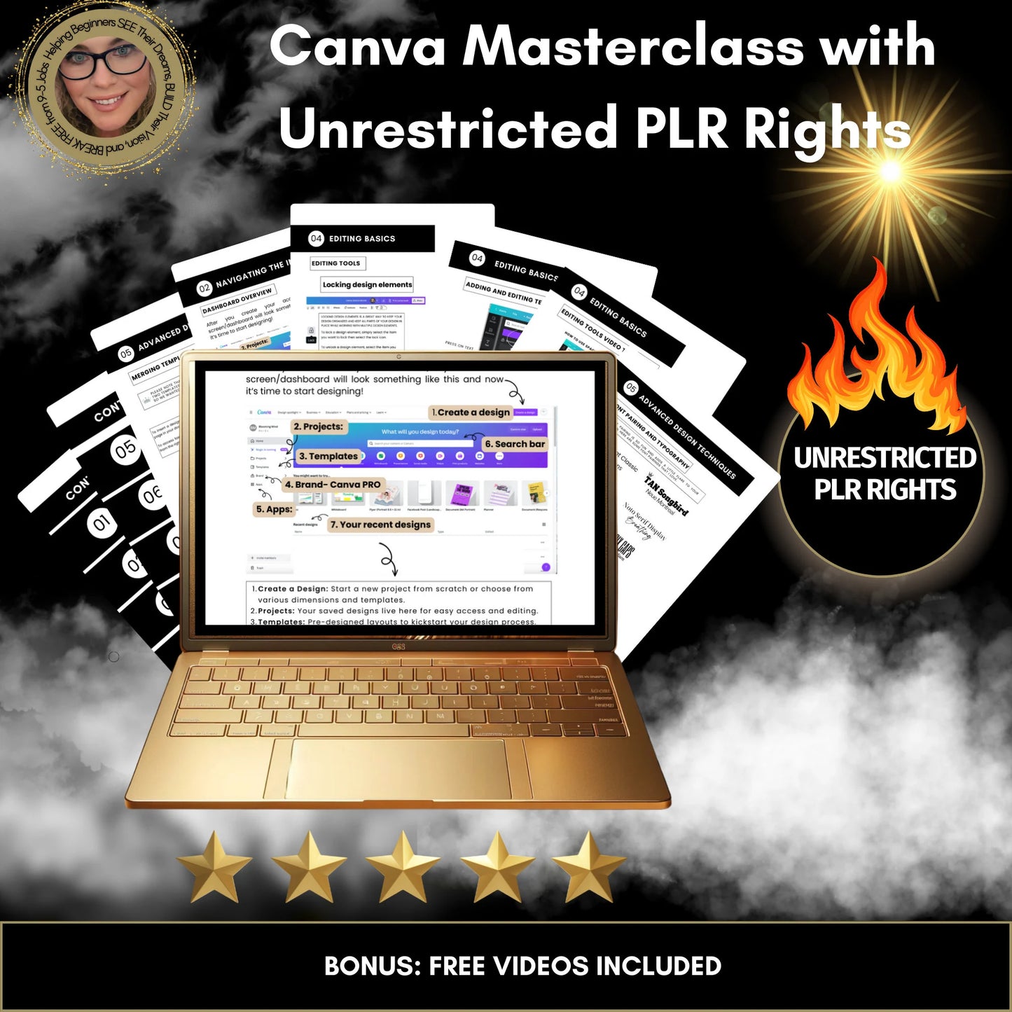 Complete Canva Masterclass with Unrestricted PLR Rights - Canva Crash Course