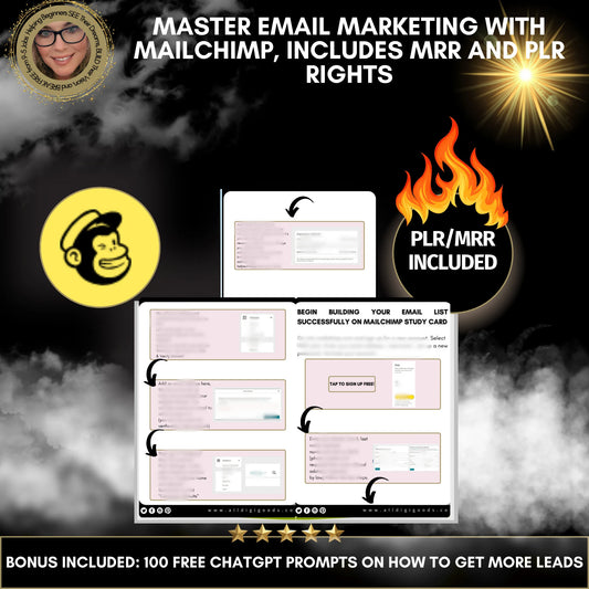 Master Email Marketing with Mailchimp, Includes MRR and PLR Rights  | Start Building Your Email List, MailChimp Help